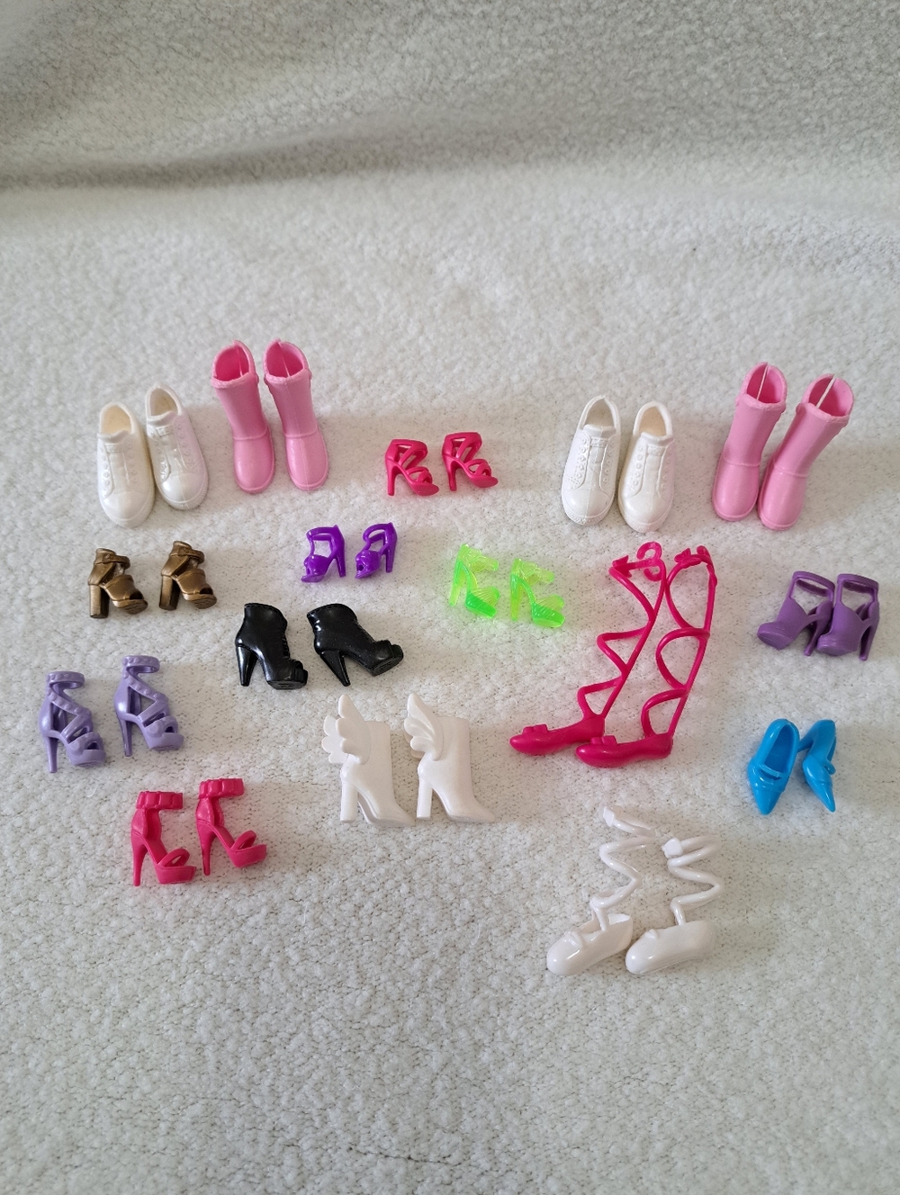 Barbie Shoe Lot Doll Accessories 16 Pairs Fit Barbie And Friends Toy Shoes